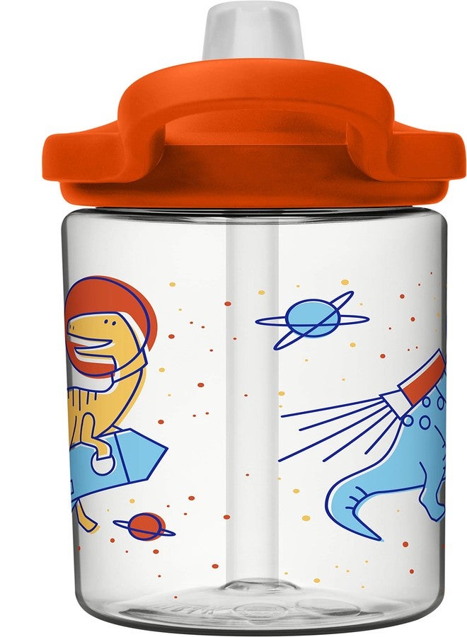 CAMELBAK Eddy+ Kids BPA-Free Water Bottle with Straw, 14oz, Space Dinos - Image 4